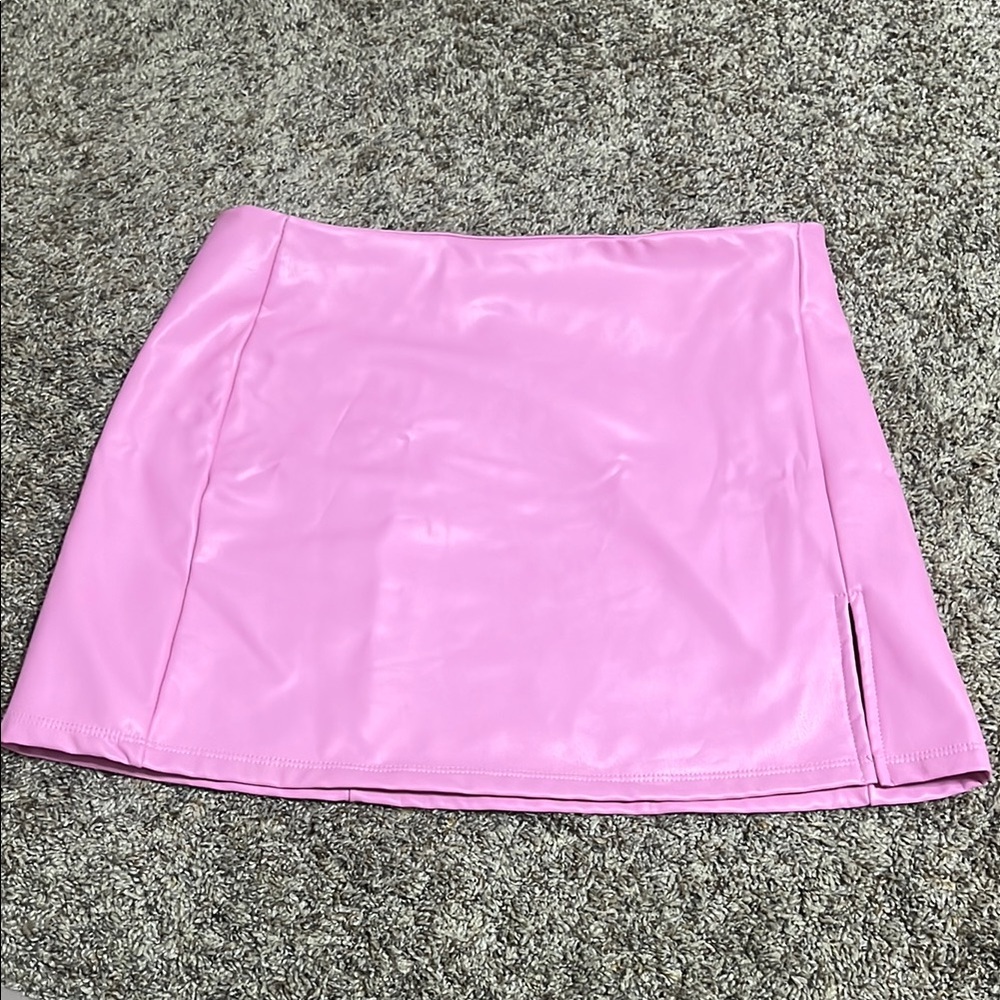Altar'd State Pink A-Line Mini Skirt